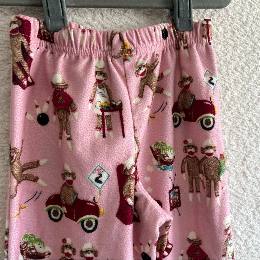 Nick‎ & Nora Kids Toddler Silly Sock Monkey Bowling Pajama Pants Size 2T